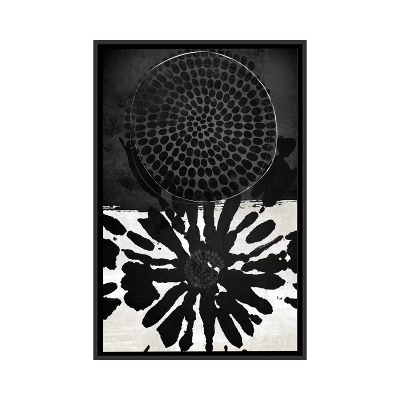 Dot Dotal par Nikki Chu - imprimé, Cadre noir, H 48 po x l 32 po x P 1,5 po