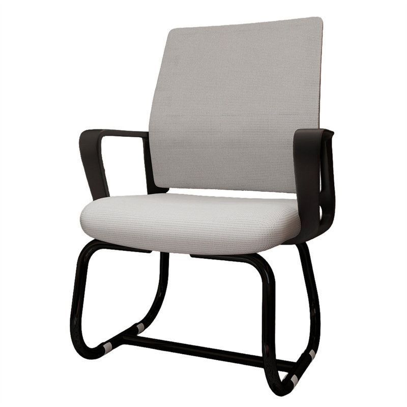 Ergonomic Office Chair With Lumbar Support And Breathable Mesh Back - Perfect For Home And Work (thick Legs - Black And Gray)