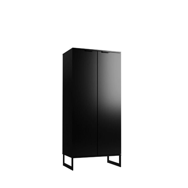 Saavedra Storage Bookcase, Black