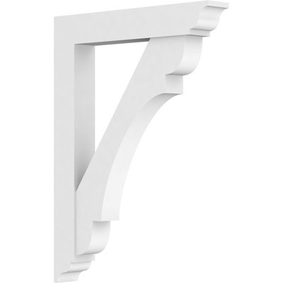3"W x 24"D x 32"H Standard Olympic Architectural Grade PVC Bracket with Traditional Ends