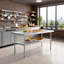 Table de travail 48 po x 24 po en acier inoxydable robuste, préparation commerciale et établi avec tablette inférieure réglable, capacité de 500 lb-122453496