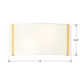 Altman 2 Light Steel Dimmable Flush Mounted Sconce