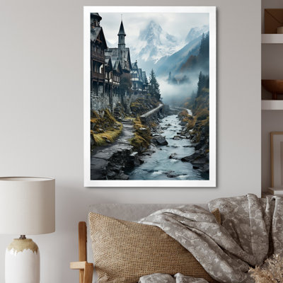 «Baxy Castles Misty Mountain Fortress III», reproduction sur toile