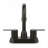 Oil Rubbed Bronze 2-Handle High Arc Bathroom Faucet - 4-Inch Centerset, 360° Swivel Spout For Rv & Home (Deck Mount)-123033909