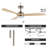 52" Brechter 3-Blade LED Ceiling Fan with Light and Remote-180556928