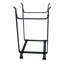 Handcrafted Modern Industrial Log Rack Hammered Steel