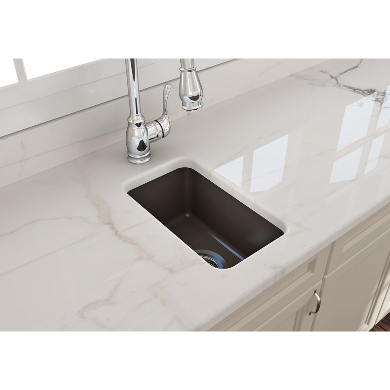 12'' L Kitchen Sink, White