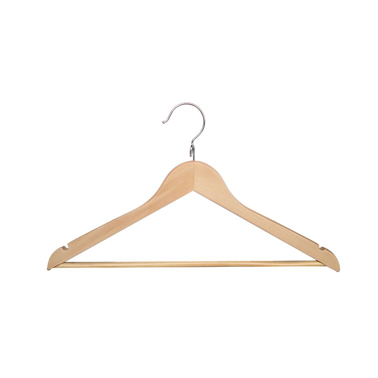 SereneLife 30 Premium Wooden Hangers Smooth Finish Space Saving Heavy Duty  Suit Clothes Hanger Set 