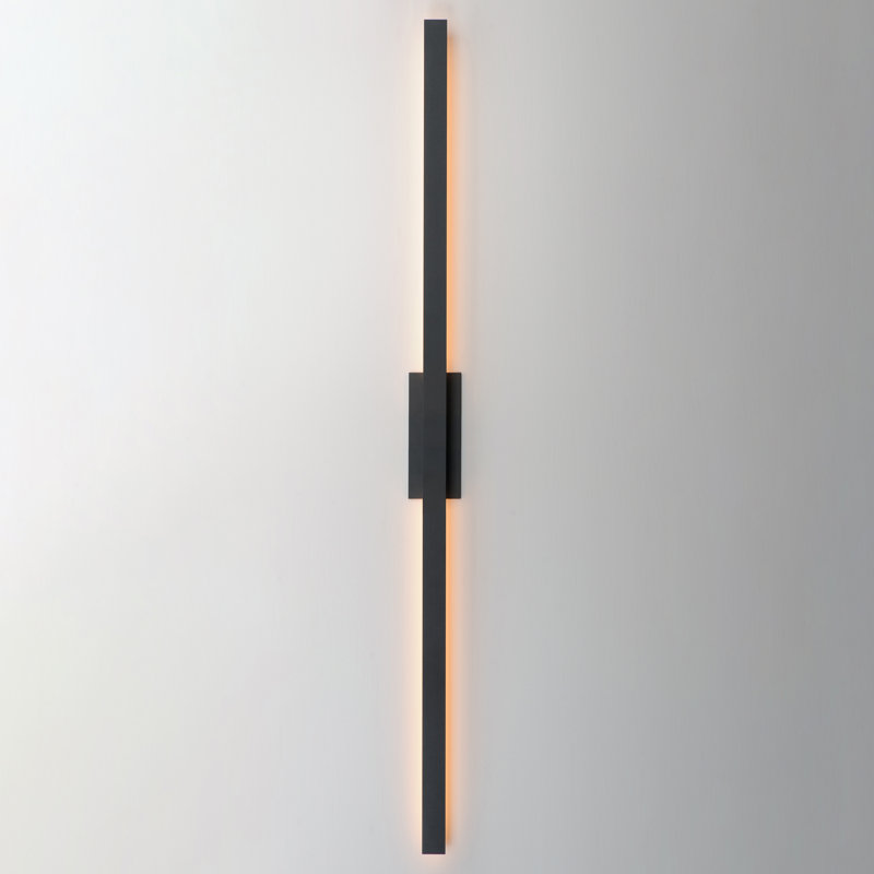 Chesnet-Outdoor Wall Mount, 96" H x 4.5" W x 2.75" D, Black