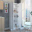 Armoire garde-manger à plusieurs tablettes, cinq tablettes, armoire à deux portes - blanc-1493766305