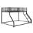 Allaben Metal Bunk Bed With Ladder And Guardrail-1229065790