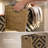 Botswana 3-Piece Two-Tone Woven Seagrass Nesting Basket Set with Metal Frame