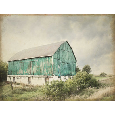 Late Summer Barn I Vintage by Elizabeth Urquhart - Print on Canvas