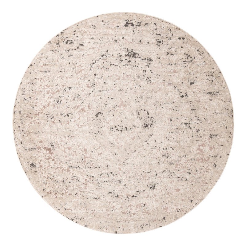 Cantrell Oriental Beige Area Rug, Round 10'