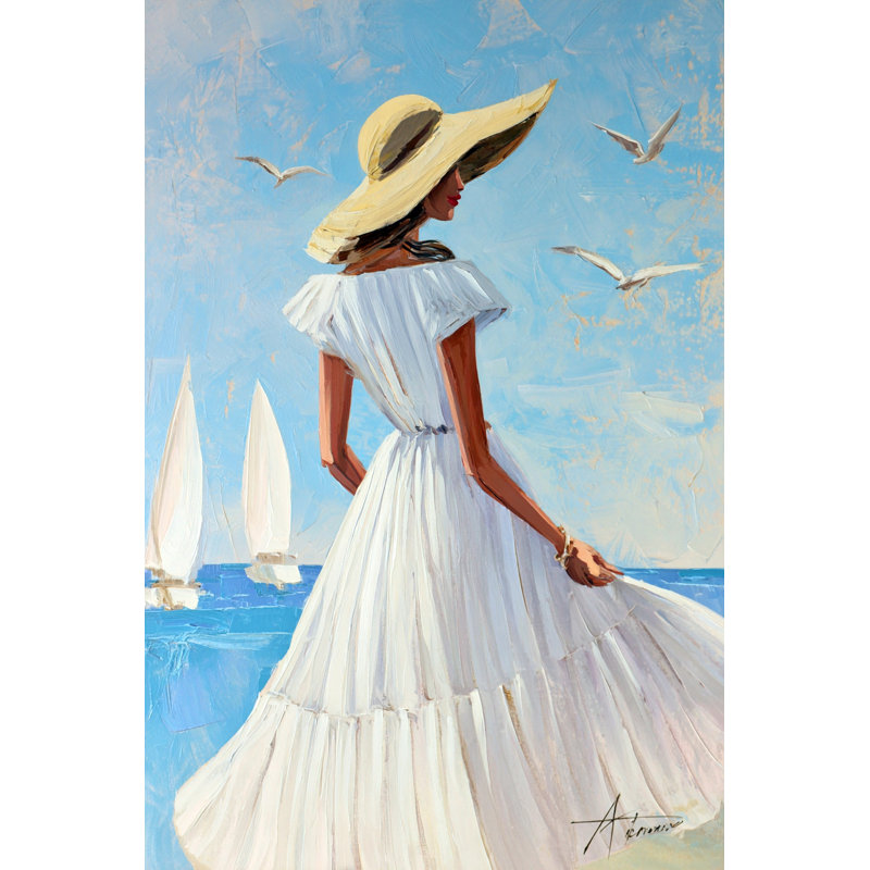 «Summer Sail», art mural sur toile tendue, H 40 po x l 30 po x P 1,5 po