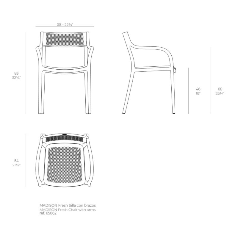 Madison Dots Chair, Cream, Jade