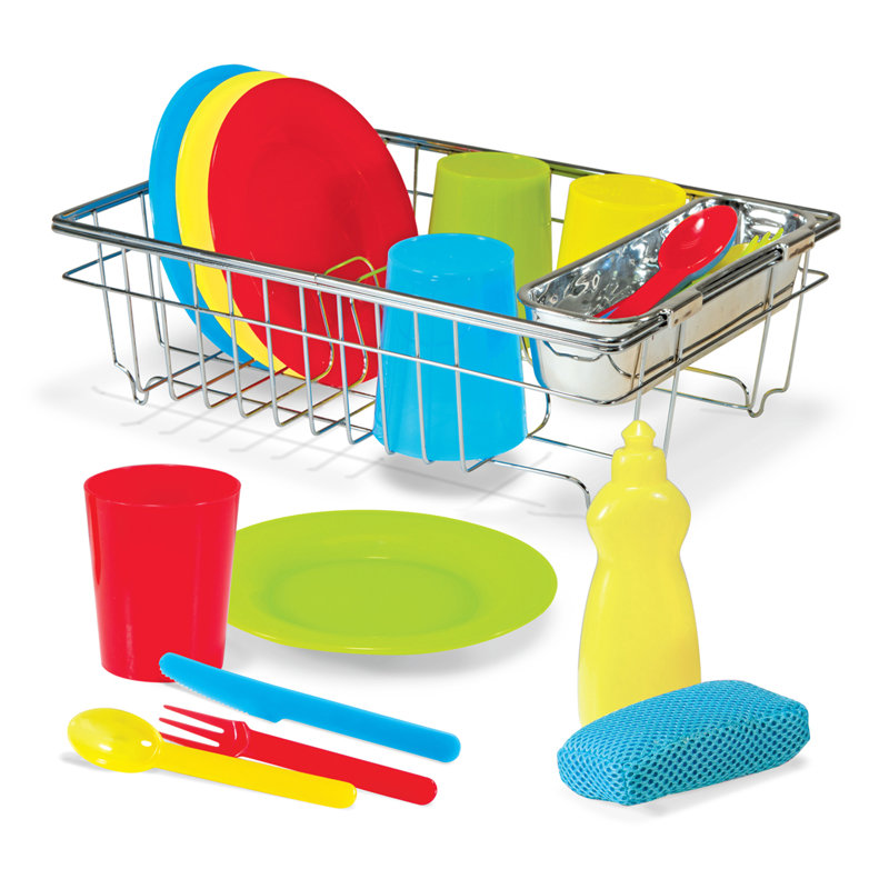 23 Piece Let's Play House! Wash and Dry Dish Set