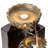 26.75"H 3-Tiered Reactive Glaze Fluted Textured Ceramic Outdoor Floor Fountain With Pump And LED Light (KD)-1069422239