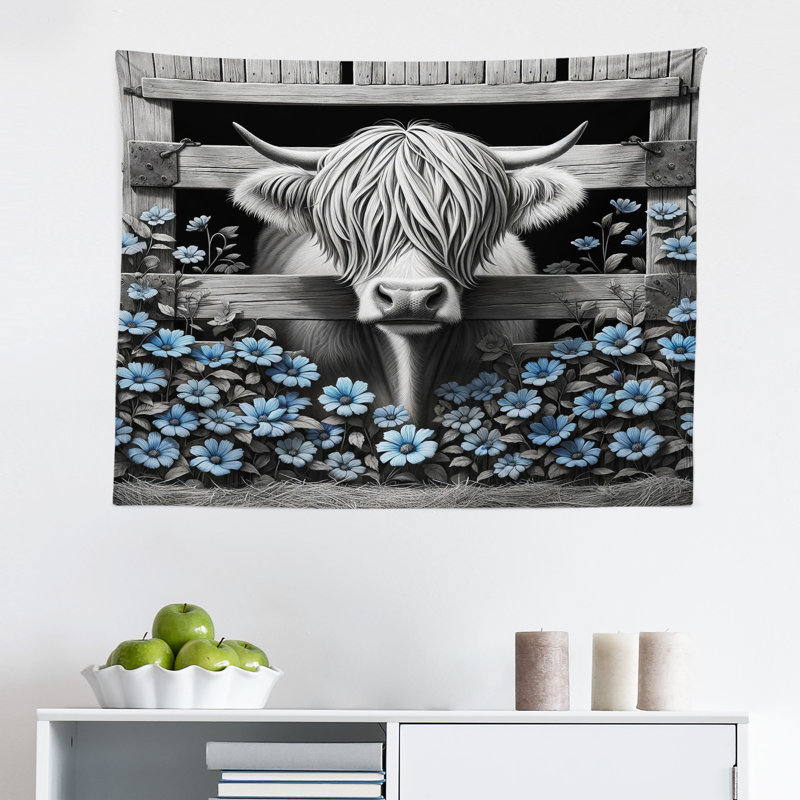 Tapisserie en microfibre, H 30 po x l 45 po