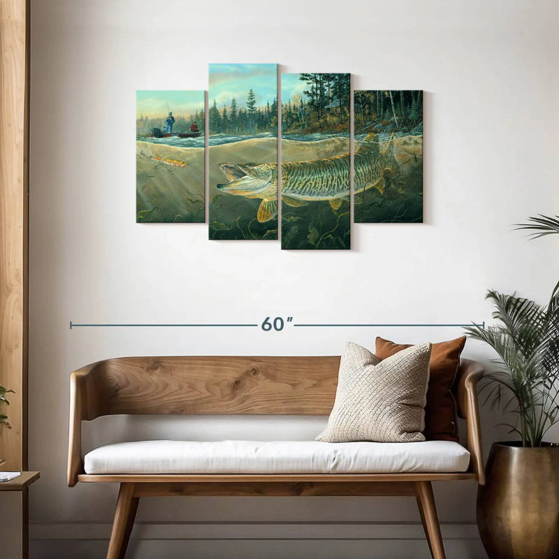 Brampt Muskie Bay, 27" H x 43" W