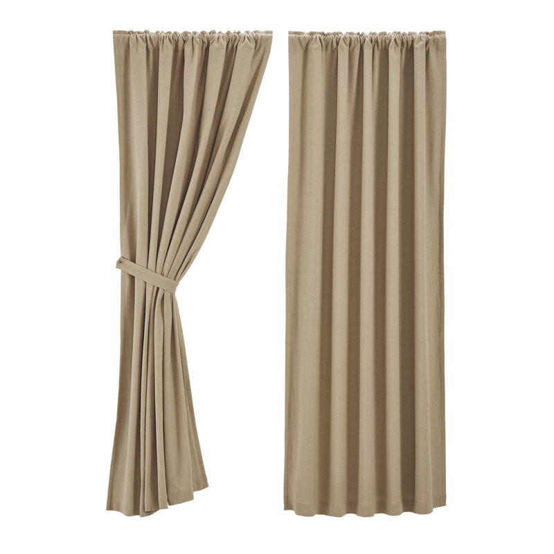 Rideau 100% coton Kettle Grove, Tanné, L 50 po x L 84 po