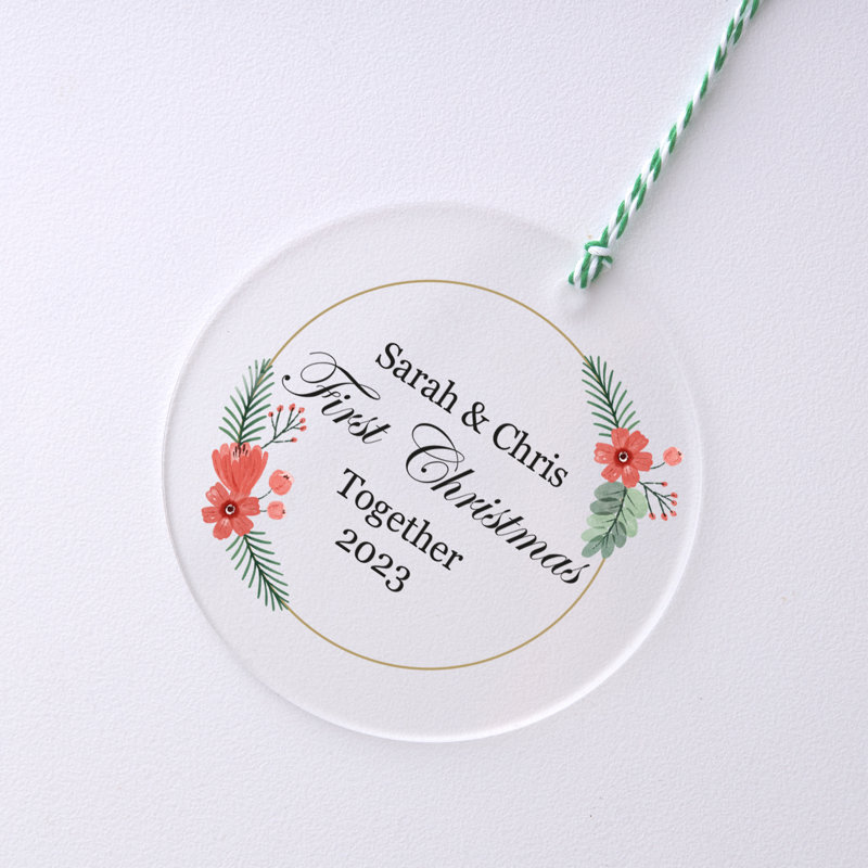6.8cm Acrylic Hanging Figurine Ornament, Clear, Yes