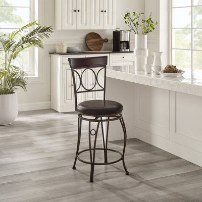 Rosalia Swivel Bar & Counter Stool by World Menagerie