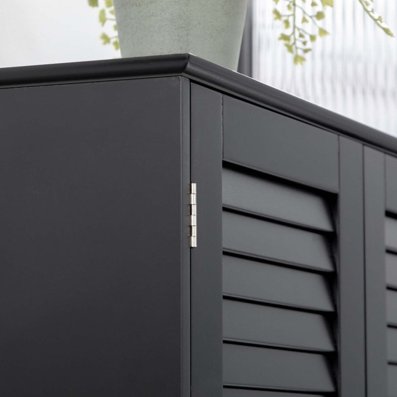 Armoire de rangement haute et étroite Tall, Noir