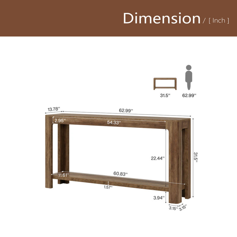 Compact Entrance Table,Natural Style Console Table