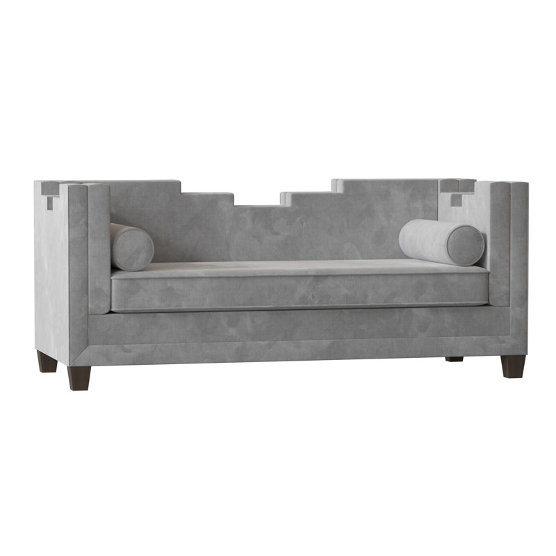 Bella Sofa, Bella Black Performance Velvet, Brown Mahogany