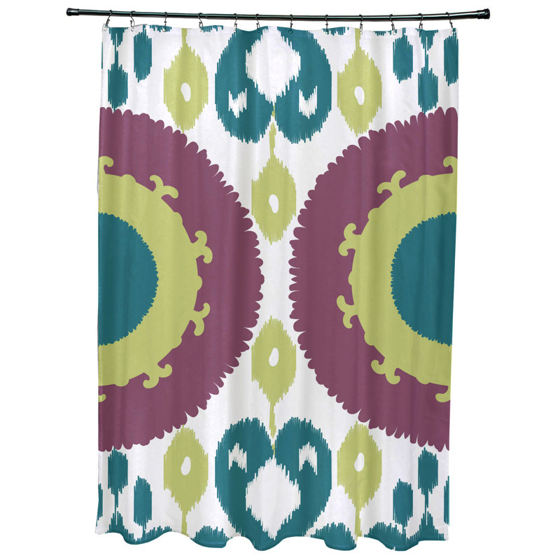 Feltner Floral Shower Curtain, Purple