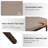 Modern Compact Fabric Upholstered Dining Chair ,with Solid Wood Legs, Ergonomic Curved Back, Easy Assembly-4463207