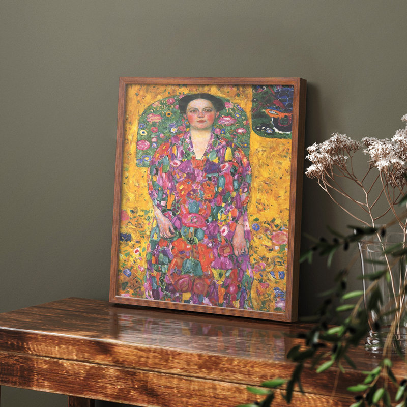 Gustav Klimt XXIV - reproduction encadrée, Noyer, H 10 po x l 8 po