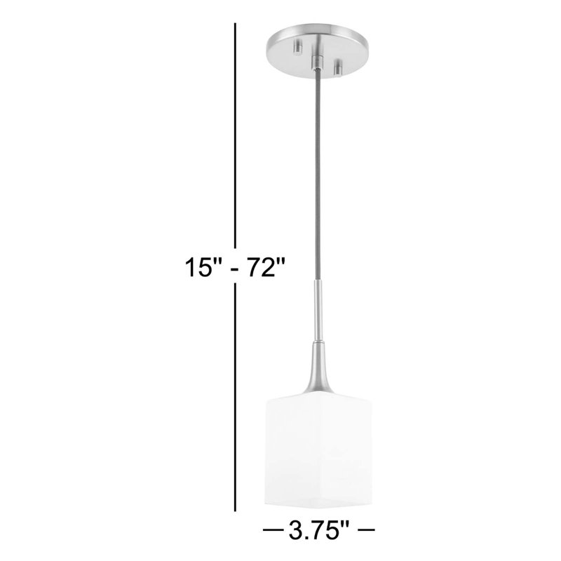 Luminaire suspendu simple à 1 lumière Shults, Laiton, Halogène