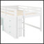 Lit mezzanine double pleine grandeur avec glissade