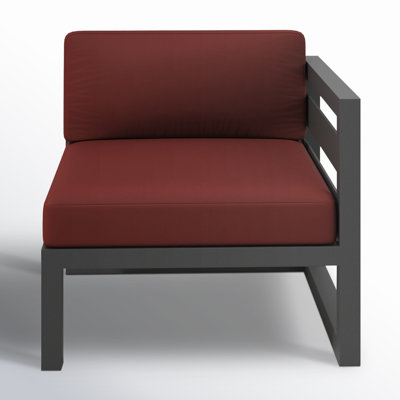 Smith Outdoor One Arm Lounge Chair with Sunbrella Cushions