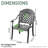 Tameia Patio Dining Set with , Red Cushions Included-1027556926-1027556927
