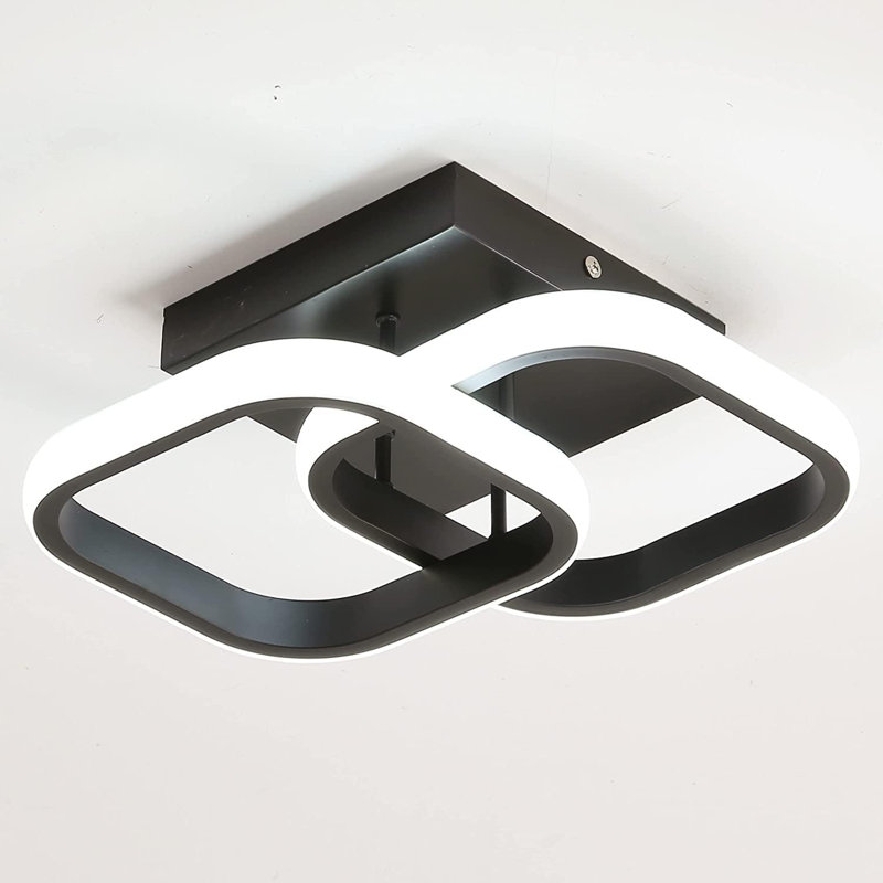 Plafonnier encastré 2 lumières DEL