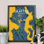 Seattle City Map - No Frame Print-1551624469