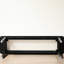 Banc noir en chêne massif avec motif de tissage octogonal, 16,75 po de hauteur, pour comptoir moderne moderne pour salle à manger et chambre à coucher, 10,71 po de largeur, espace de vie principal