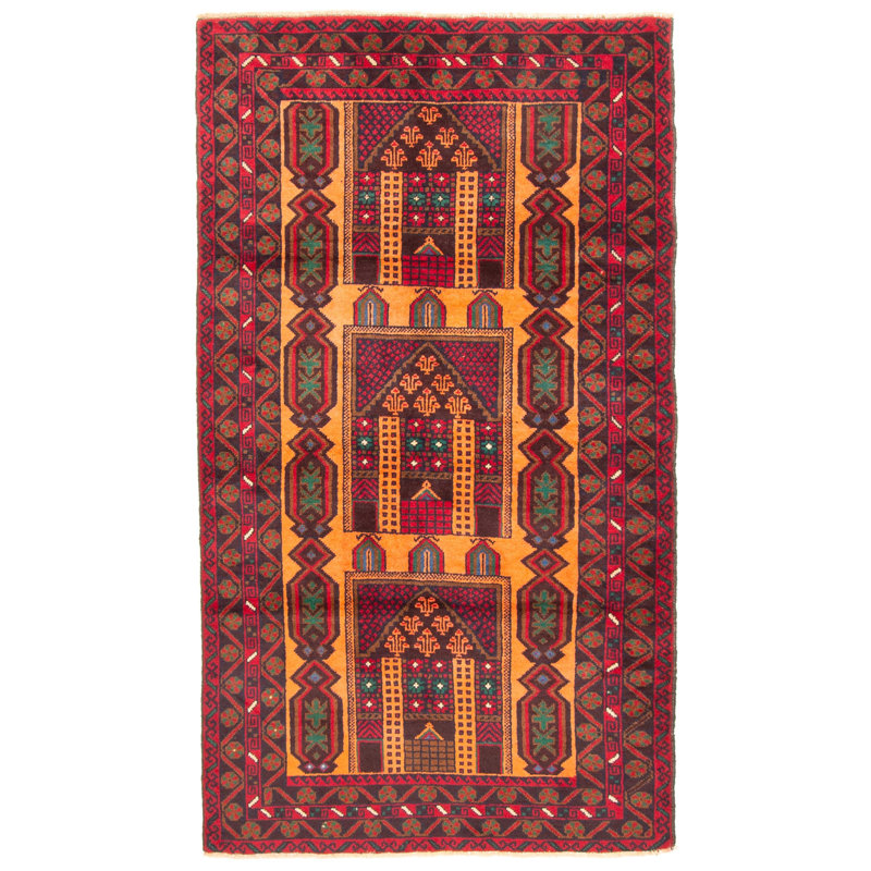 Williamson Orange Rug 3'7" x 6'0"