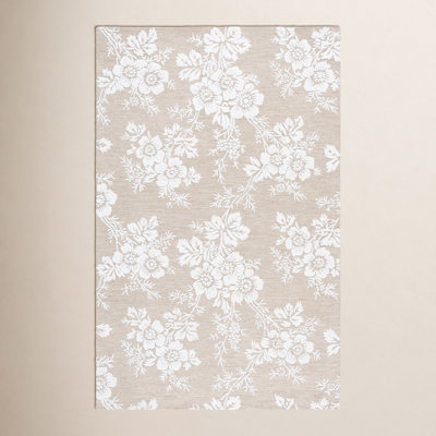 Hand-Tufted Wool Floral Rug