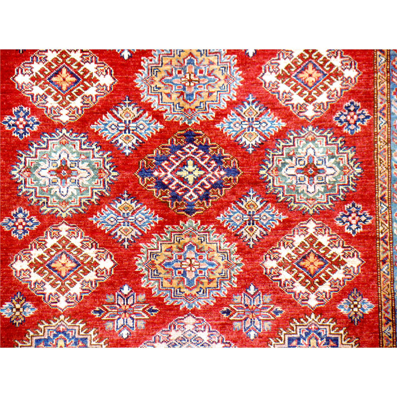 Hand Woven Wool Ikat Area Rug