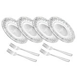 Dublin Crystal 8 Piece Dessert Plate & Fork Set