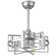 Notchietown 18" Industrial Reversible Ceiling Fan with 6 Lights and Remote, DC Motor 6 Speeds Ceiling Fan