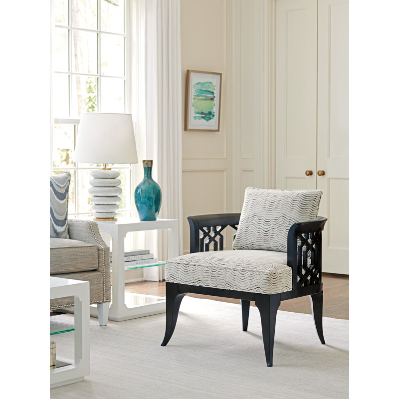 Chaise Avondale Gatewick, Structure noire / coussin gris