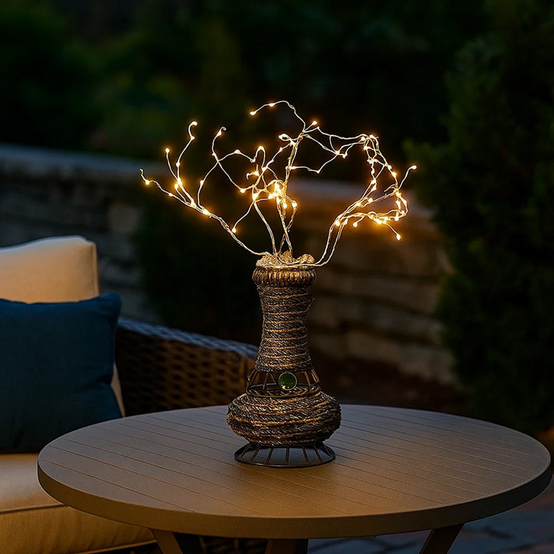 Lampe de table noire 20 po Cesc, Jaune
