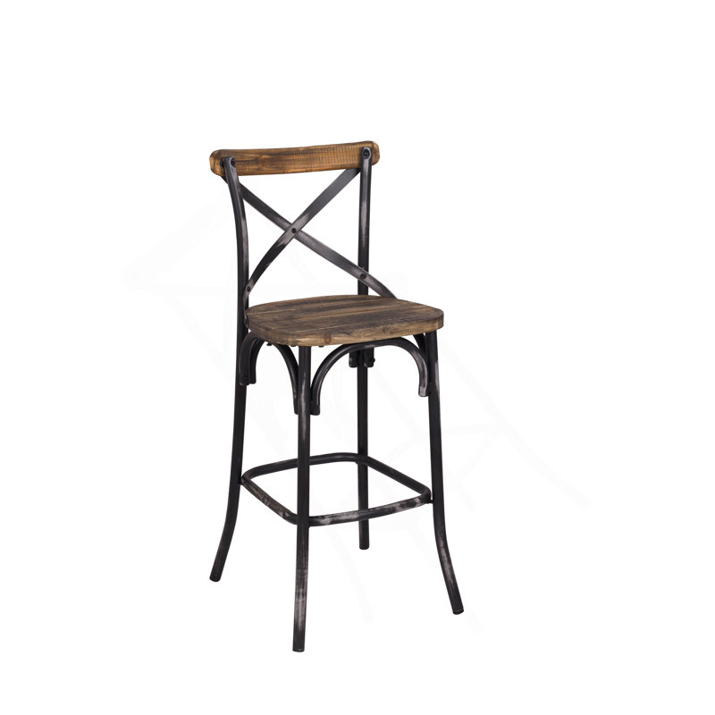 Chaise de bar Zaire, Noir