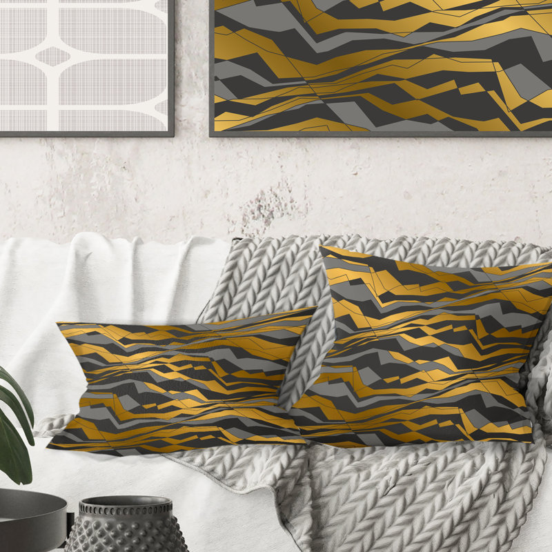 Coussins lombaires et à motif de vagues