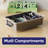  Clear Storage Box with Lid, 4.5 Quart Plastic Container Bins for Organizing, Stackable Crates, BPA Free, Non Toxic, Odor Free, Organizers for Home, Office, School, and Dorm, 18 Pack-1927256008